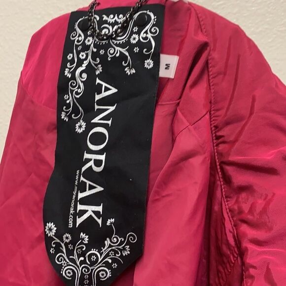 Myanorak Magenta Crinkle Nylon Jacket Small - Picture 2 of 6